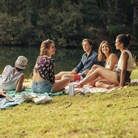 Hama Bluetooth®-luidspreker Pipe 2.0 Spatwaterdicht 24 W Wit - thumbnail