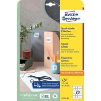 Etiket Avery Zweckform L7121-25 QR code 45x45mm opaak 500 etiketten | 5 stuks - thumbnail