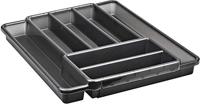 Rotho Domino Bestekbak 7 Vakken Antraciet - thumbnail