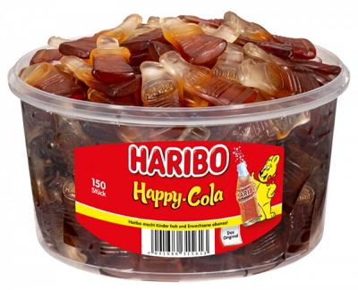Haribo happy cola silo (150 stuks)