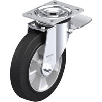 Blickle L-ALEV 200K-ST Zwenkwiel met rem Wieldiameter: 200 mm Draagvermogen (max.): 400 kg 1 stuk(s) - thumbnail