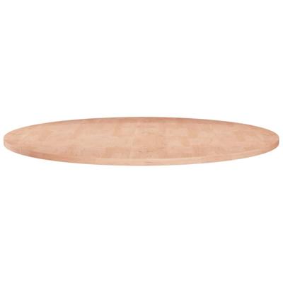 Tafelblad rond 80x1,5 cm onbehandeld massief eikenhout Tafelblad rond 80x1,5 cm onbehandeld massief eikenhout