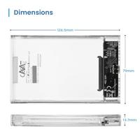 Externe Harde Schijf Ewent EW7064 Transparant - thumbnail