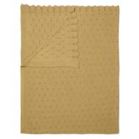 Essenza Essenza knitted Ajour plaid Fern yellow 130x170 - thumbnail