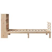 Bed met boekenkast zonder matras massief grenenhout 90x190 cm - thumbnail