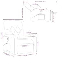 Massagestoel elektrisch verstelbaar stof crèmekleurig - thumbnail