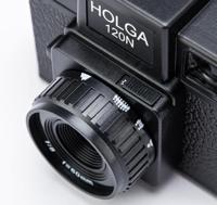 Holga 120N rolfilm camera set optical glas lens (incl. B+W film) - thumbnail