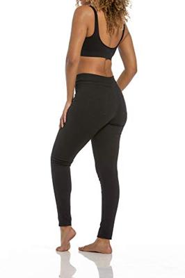 Magic Loungewear legging - Jegging - Strakke dames legging zwart - Jeansstof - Katoenen kruisje