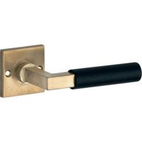 Artitec Deurkruk op rozet Bauhaus ebben messing antiek - thumbnail