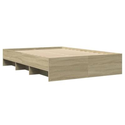 Bedframe zonder matras hout sonoma eikenkleurig 140x200 cm