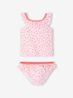 Bikini voor babymeisjes met geïntegreerde luier lichtroze