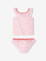 Bikini voor babymeisjes met geïntegreerde luier lichtroze - thumbnail
