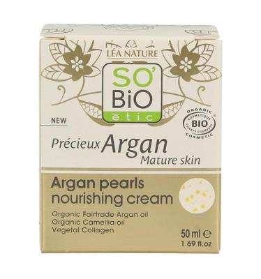 So Bio Etic Argan pearls nourishing cream 50 Milliliter