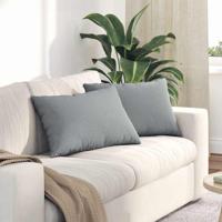 Sofa Kussens 2 pcs Lichtgrijs 40 x 60 cm - thumbnail