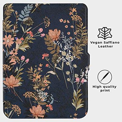Lunso - Kobo Clara 2E hoes (6 inch) - Vegan Saffiano Leren sleep cover - Urban Park