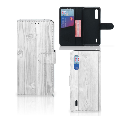 Xiaomi Mi 9 Lite | Book Style Case | White Wood