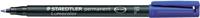 Viltstift staedtler ohp lumo f 318 perm blauw - thumbnail