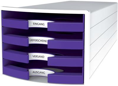 HAN IMPULS 2.0 1013-57 Ladebox Wit DIN A4, DIN C4 Aantal lades: 4 HAN IMPULS 2.0 1013-57 Ladebox Wit DIN A4, DIN C4 Aantal lades: 4