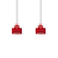 Nedis CAT6 Netwerkkabel | RJ45 Male | RJ45 Male | U/UTP | 0.50 m | Snagless | Plat | PVC | Wit | Label - CCGL85215WT05 - thumbnail