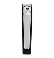 Yes voetnagelknipper met opvang zilver 9,2cm - thumbnail