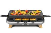 Tefal RE610D 3in1 8-Persoons Raclette Zwart/RVS/Hout - thumbnail