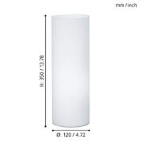 Eglo TafellampGeo 35cm wit - 81828 - thumbnail