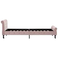 Bedframe fluweel roze 90x200 cm - thumbnail