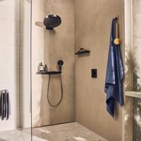 Hansgrohe ShowerSelect Comfort E thermostaat inbouw voor 2 functies met geïntergreerde zekerheidscombinatie volgens EN1717, Brushed Black Chrome - thumbnail