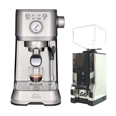 Solis Barista Perfetta Plus (1170) Rvs + Eureka Mignon Steel (1663) Solis Barista Perfetta Plus (1170) Rvs + Eureka Mignon Steel (1663)