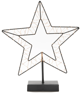 B.O.T. Indoor Black Star 29,5X34,5 cm50Led Classic kerstverlichting Anna's Collection - Annas collection B.O.T. Indoor Black Star 29,5X34,5 cm50Led Classic kerstverlichting Anna's Collection - Annas collection