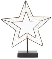 B.O.T. Indoor Black Star 29,5X34,5 cm50Led Classic kerstverlichting Anna's Collection - Annas collection - thumbnail