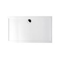 Douchebak Gegoten Marmer Sapho Karia 120x100x4 cm Rechthoek Wit - thumbnail