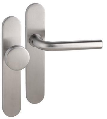 Leona PF KL4 LS kruk R/vaste knop blind rvs mat