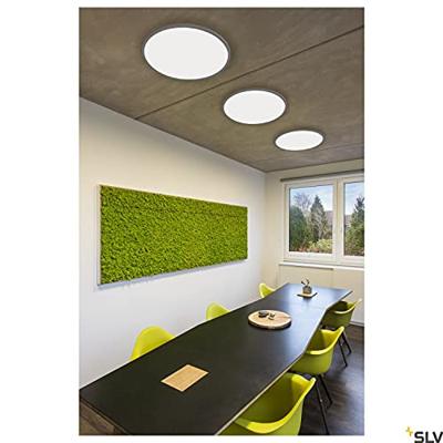 SLV PANEL 60 1000785 Plafondlamp Warmwit Zilver, Grijs SLV PANEL 60 1000785 Plafondlamp Warmwit Zilver, Grijs