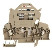 Weidmüller 1616410000-50 Zekering-serieklem Spanveer Donkerbeige 50 stuk(s)