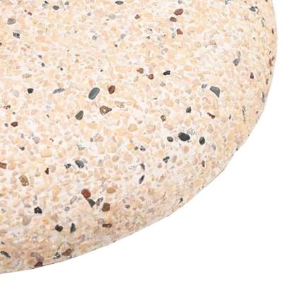 VidaXL Parasolvoet geel ø 45 x 33 cm betonkleurig