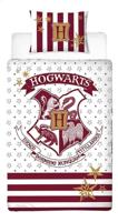 Harry Potter - Hogwarts Red & White 1 Persoons Dekbedovertrek (140cm x 200cm) - thumbnail