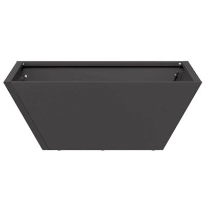 Tuin Kom Plantenbak 5 pcs Zwart 40 x 40 x 15 cm Staal