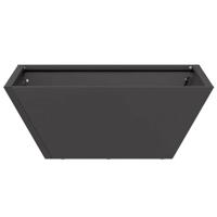 Tuin Kom Plantenbak 5 pcs Zwart 40 x 40 x 15 cm Staal - thumbnail