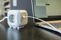 Brennenstuhl ALEA-Power 2xUSB-Charger + stekkerblok 4-voudig stekkerdoos - thumbnail
