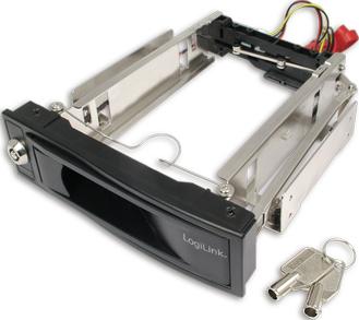 LogiLink MR0005 - wissellijst voor de 5,25 inch bay, voor 1 x 3,5 inch SATA HDD (harde schijf)