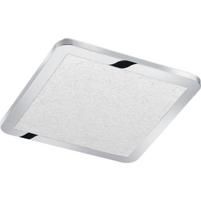 LED Plafondlamp Badkamer 18W Vierkant Dimbaar IP44 Chroom 3000K