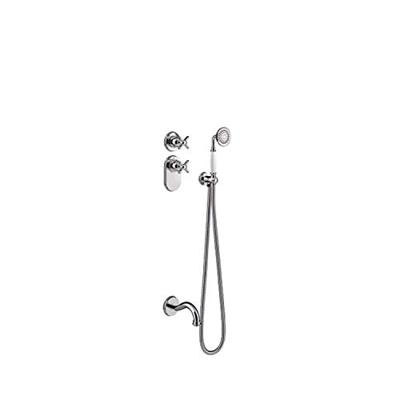 Badkraan Tres Clasic Thermostatisch Inbouw Incl. Handdouche Chroom