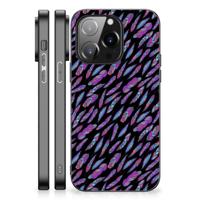 iPhone 14 Pro Back Case Feathers Color - thumbnail