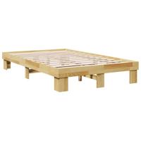Bedframe zonder matras 120x200 cm massief hout eiken - thumbnail