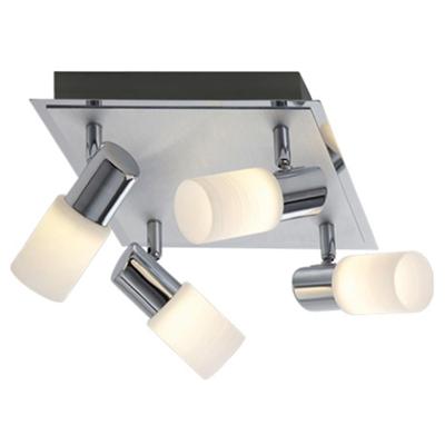 Vierkante LED Plafondspot 16W Warm Wit 3000K - Mat Chroom - OSRAM