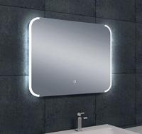 Bracket spiegel rechthoek met LED, dimbaar en spiegelverwarming 80 x 60 cm - thumbnail