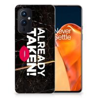 OnePlus 9 | Siliconen hoesje | met naam Already Taken Black - thumbnail