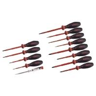 Cimco Cimco Werkzeuge Schroevendraaierset VDE 13-delig Plat, Kruiskop Phillips, Kruiskop Pozidriv, Binnen-Torx - thumbnail
