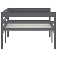 Bedframe massief grenenhout donkergrijs 90x200 cm - thumbnail